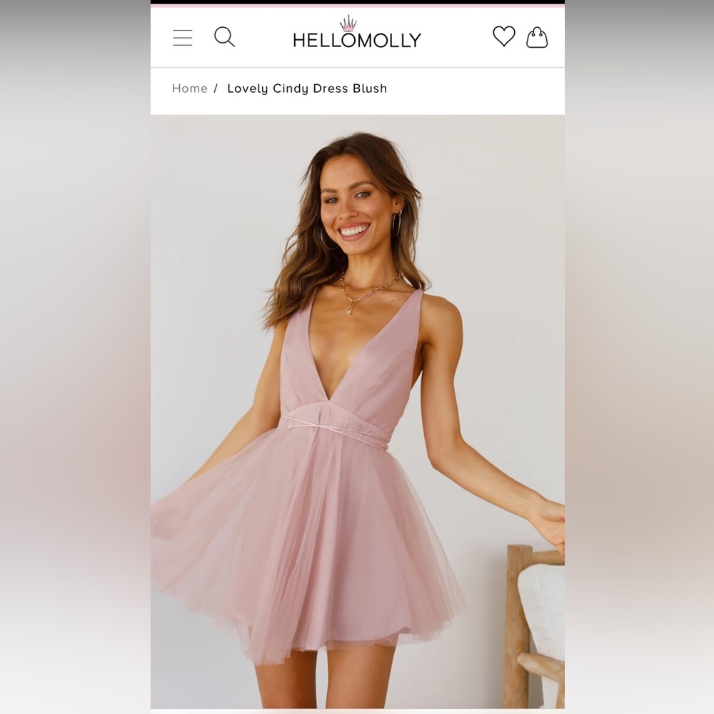 NEW WITH TAGS Hello Molly Blush Dress